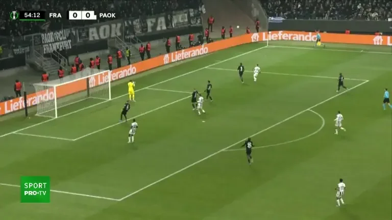 Eintracht - PAOK: gol minutul 55