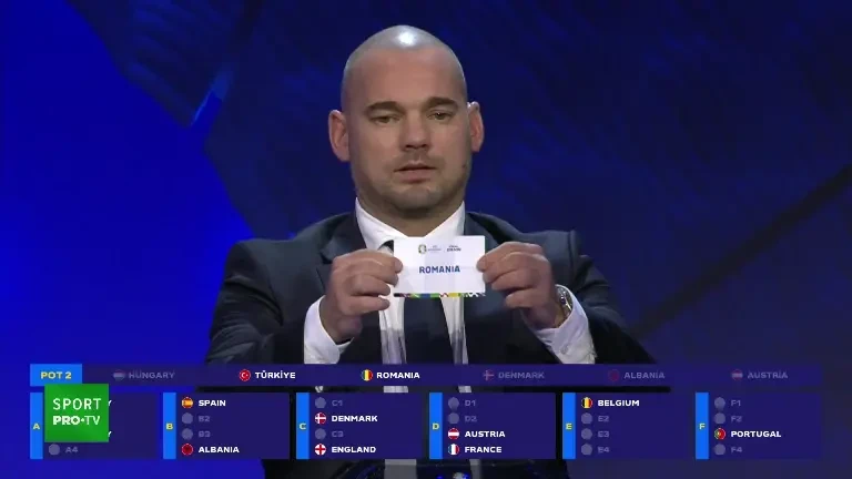 Tragerea la sorți pentru EURO 2024 a fost în direct pe Pro TV și VOYO