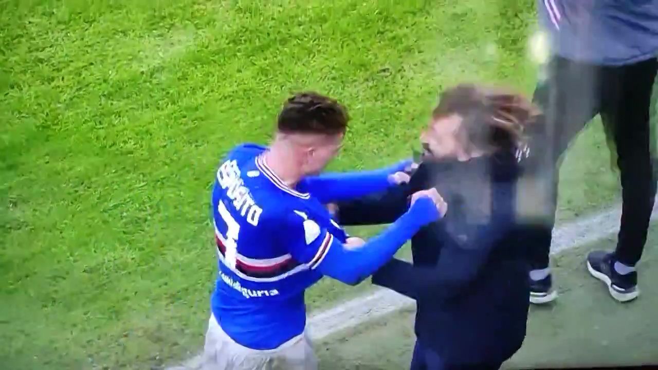 Andrea Pirlo, zdruncinat serios de propriul jucător. Imagini inedite din Italia_14