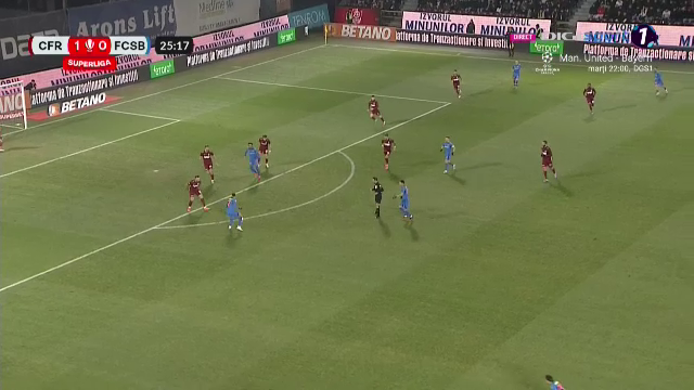 Florinel Coman a spulberat defensiva CFR-ului cu o pasă de geniu! Gol de generic înscris de FCSB în derby-ul cu ardelenii_2