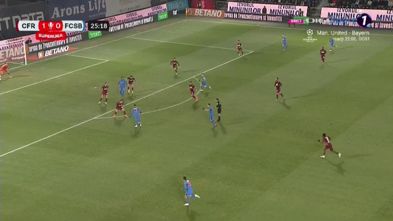 Florinel Coman a spulberat defensiva CFR-ului cu o pasă de geniu! Gol de generic înscris de FCSB în derby-ul cu ardelenii_8