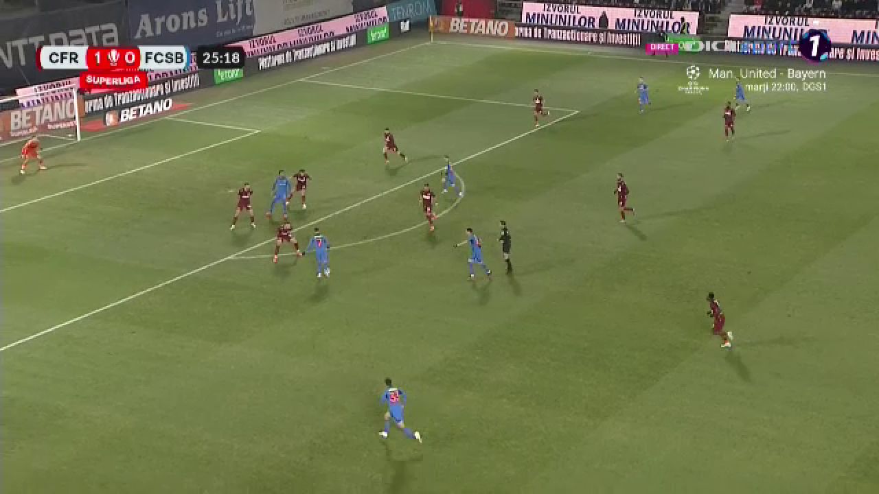 Florinel Coman a spulberat defensiva CFR-ului cu o pasă de geniu! Gol de generic înscris de FCSB în derby-ul cu ardelenii_9