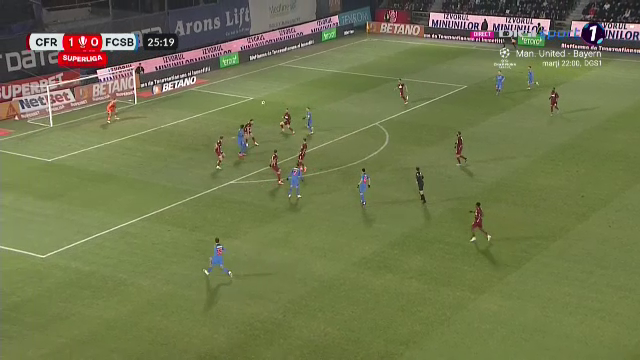 Florinel Coman a spulberat defensiva CFR-ului cu o pasă de geniu! Gol de generic înscris de FCSB în derby-ul cu ardelenii_13