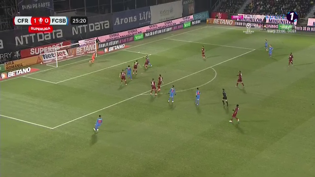 Florinel Coman a spulberat defensiva CFR-ului cu o pasă de geniu! Gol de generic înscris de FCSB în derby-ul cu ardelenii_17