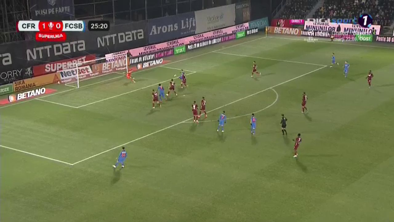 Florinel Coman a spulberat defensiva CFR-ului cu o pasă de geniu! Gol de generic înscris de FCSB în derby-ul cu ardelenii_18