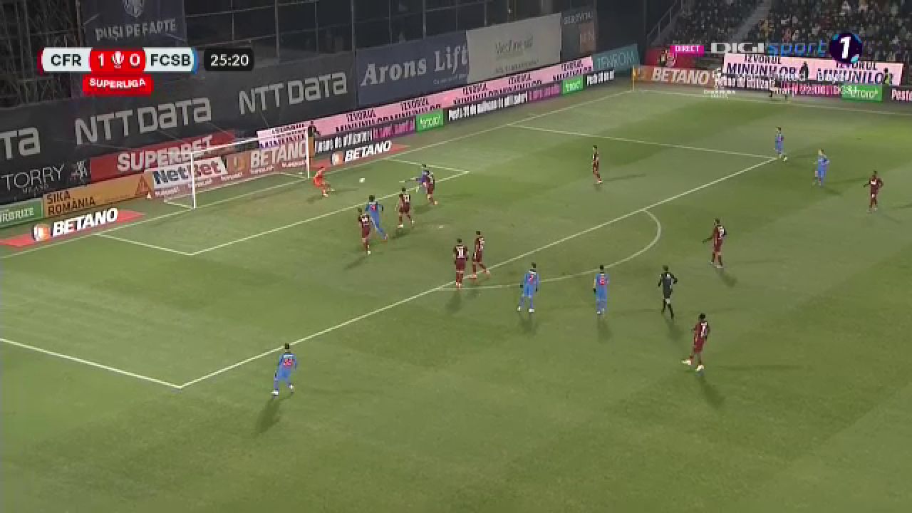 Florinel Coman a spulberat defensiva CFR-ului cu o pasă de geniu! Gol de generic înscris de FCSB în derby-ul cu ardelenii_19