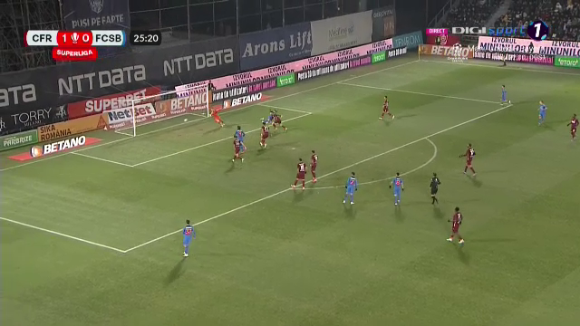 Florinel Coman a spulberat defensiva CFR-ului cu o pasă de geniu! Gol de generic înscris de FCSB în derby-ul cu ardelenii_20