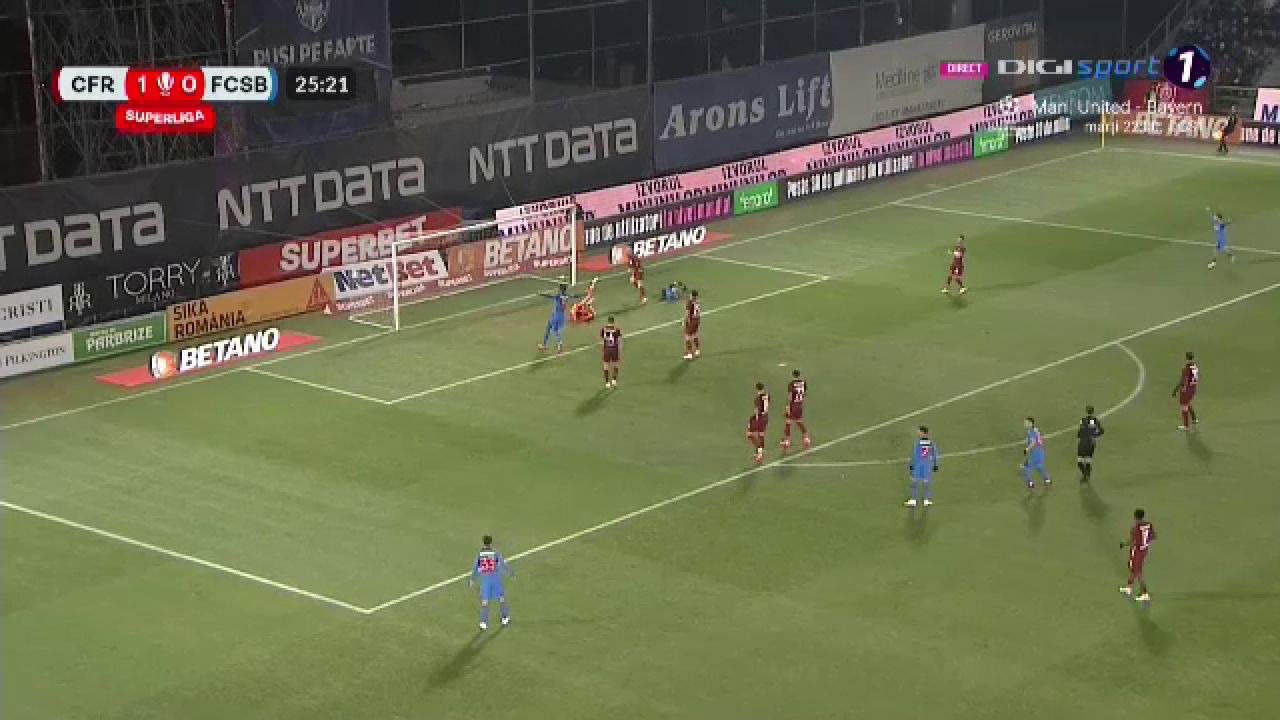 Florinel Coman a spulberat defensiva CFR-ului cu o pasă de geniu! Gol de generic înscris de FCSB în derby-ul cu ardelenii_25