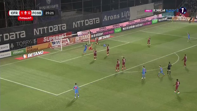 Florinel Coman a spulberat defensiva CFR-ului cu o pasă de geniu! Gol de generic înscris de FCSB în derby-ul cu ardelenii_26