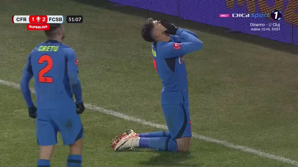 CFR Cluj - FCSB 1-1 | Și-au împărțit punctele frățește, la finalul unui meci cu o fază controversată_7