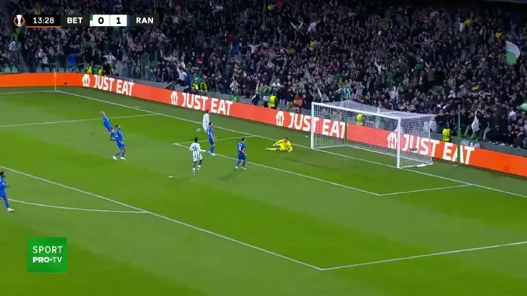 Betis - Rangers: gol Juan Miranda