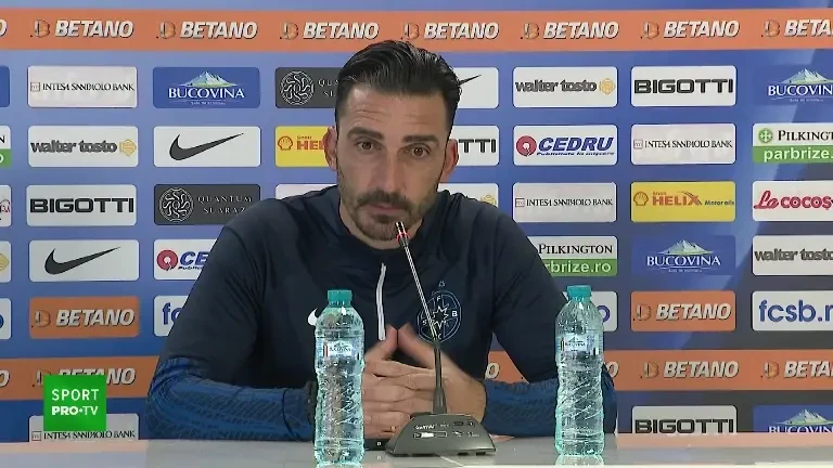 Elias Charalambous, conferință de presă &icirc;nainte de meciul cu Poli Iași (18.12.2023)
