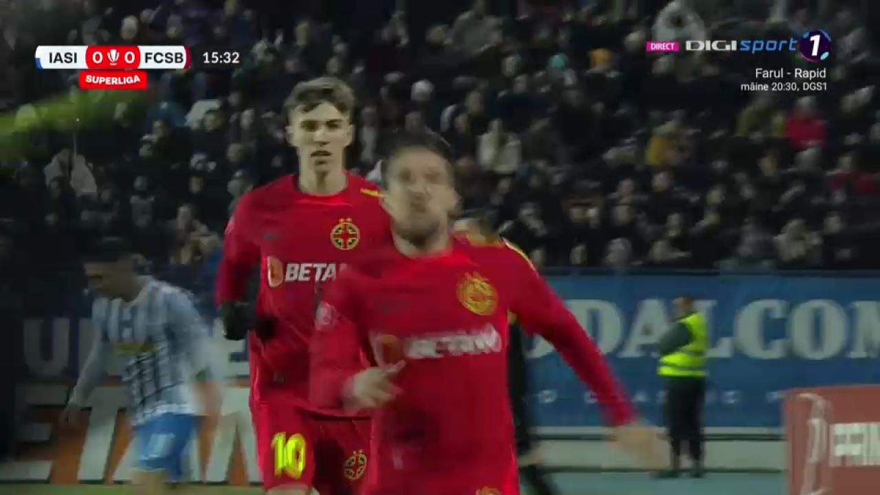 Poli Iași - FCSB 1-3! Vacanță liniștită pentru liderul din campionat, care se distanțează la 11 puncte de locul doi_4