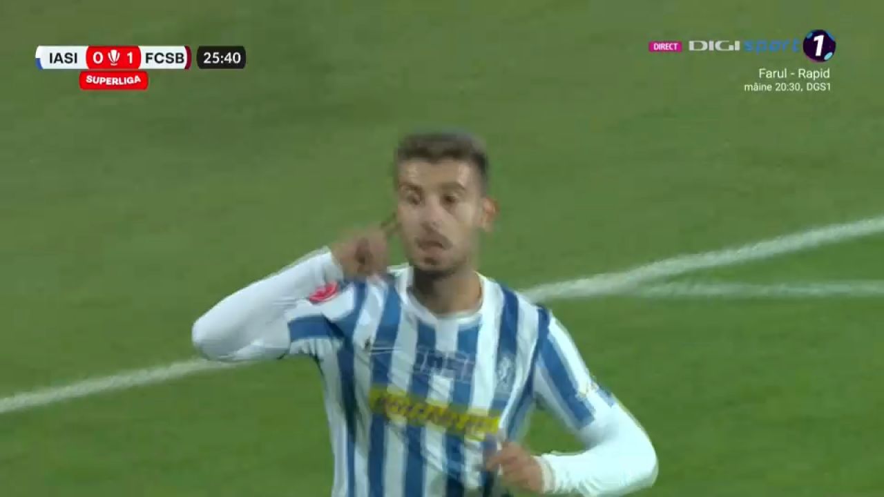 Poli Iași - FCSB 1-3! Vacanță liniștită pentru liderul din campionat, care se distanțează la 11 puncte de locul doi_5