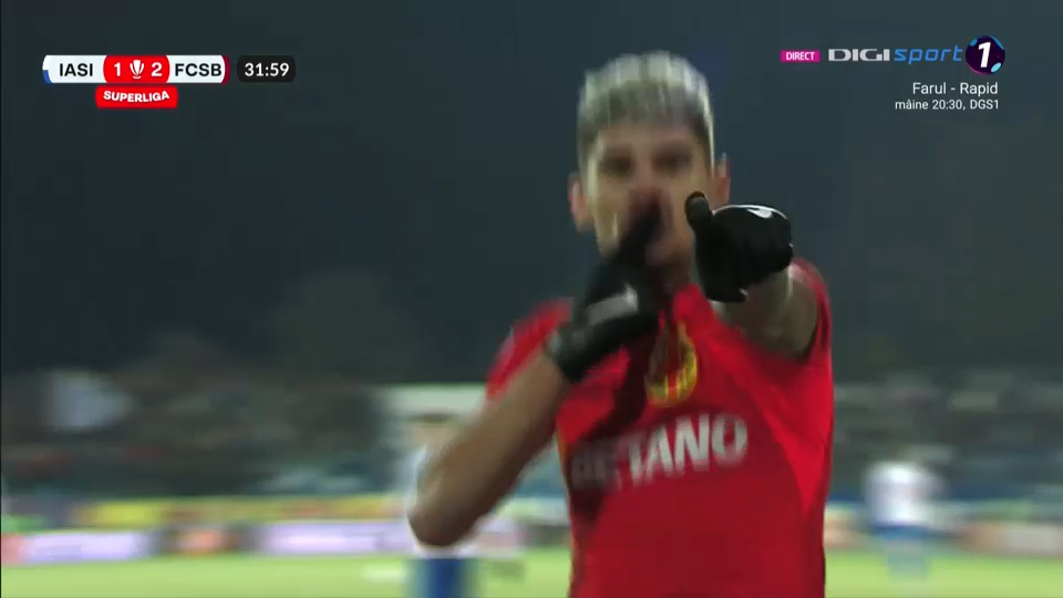 Poli Iași - FCSB 1-3! Vacanță liniștită pentru liderul din campionat, care se distanțează la 11 puncte de locul doi_8