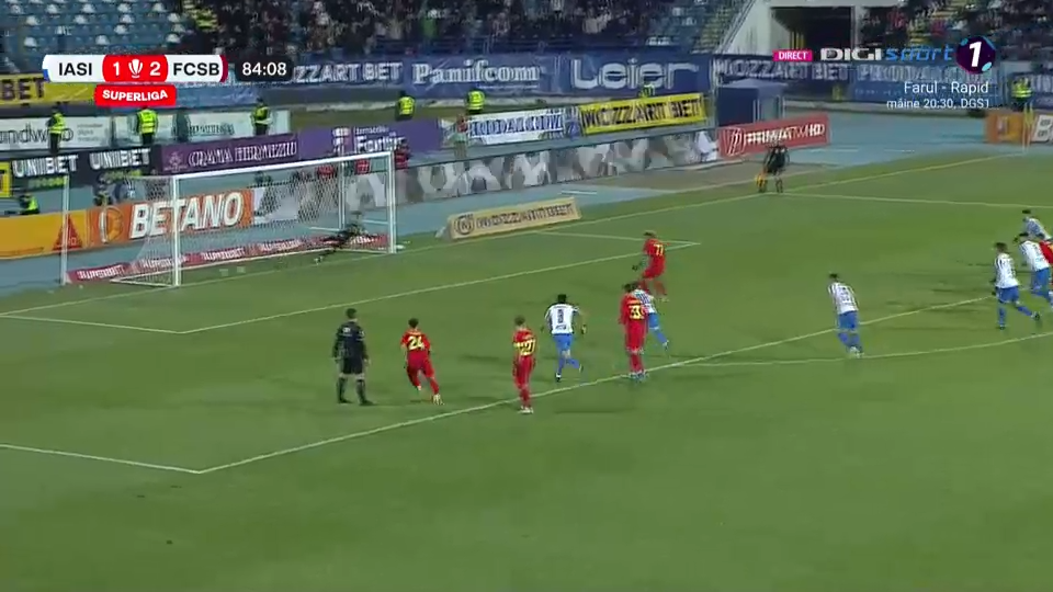 Poli Iași - FCSB 1-3! Vacanță liniștită pentru liderul din campionat, care se distanțează la 11 puncte de locul doi_9