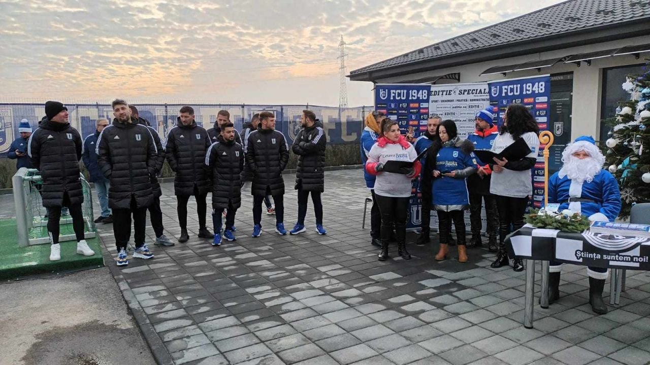 Sărbătoare în Bănie! FCU Craiova a organizat petrecerea de Crăciun, alături de nume importante, precum frații Costea _7