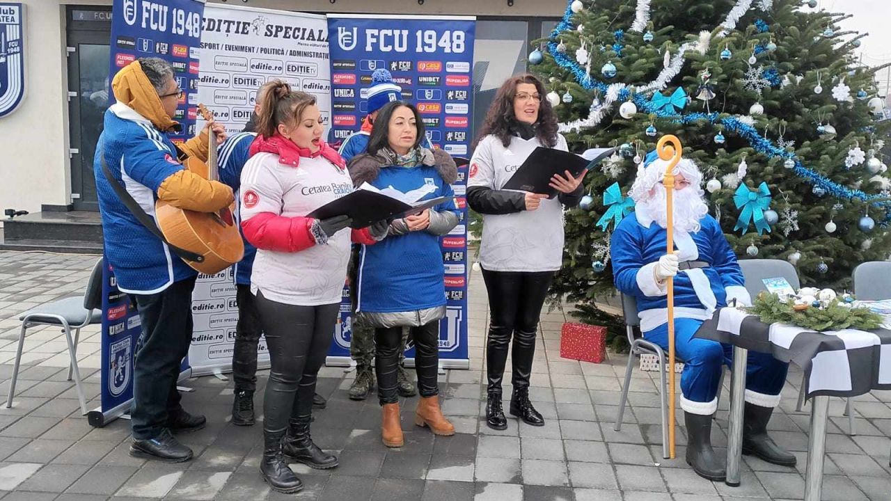 Sărbătoare în Bănie! FCU Craiova a organizat petrecerea de Crăciun, alături de nume importante, precum frații Costea _8