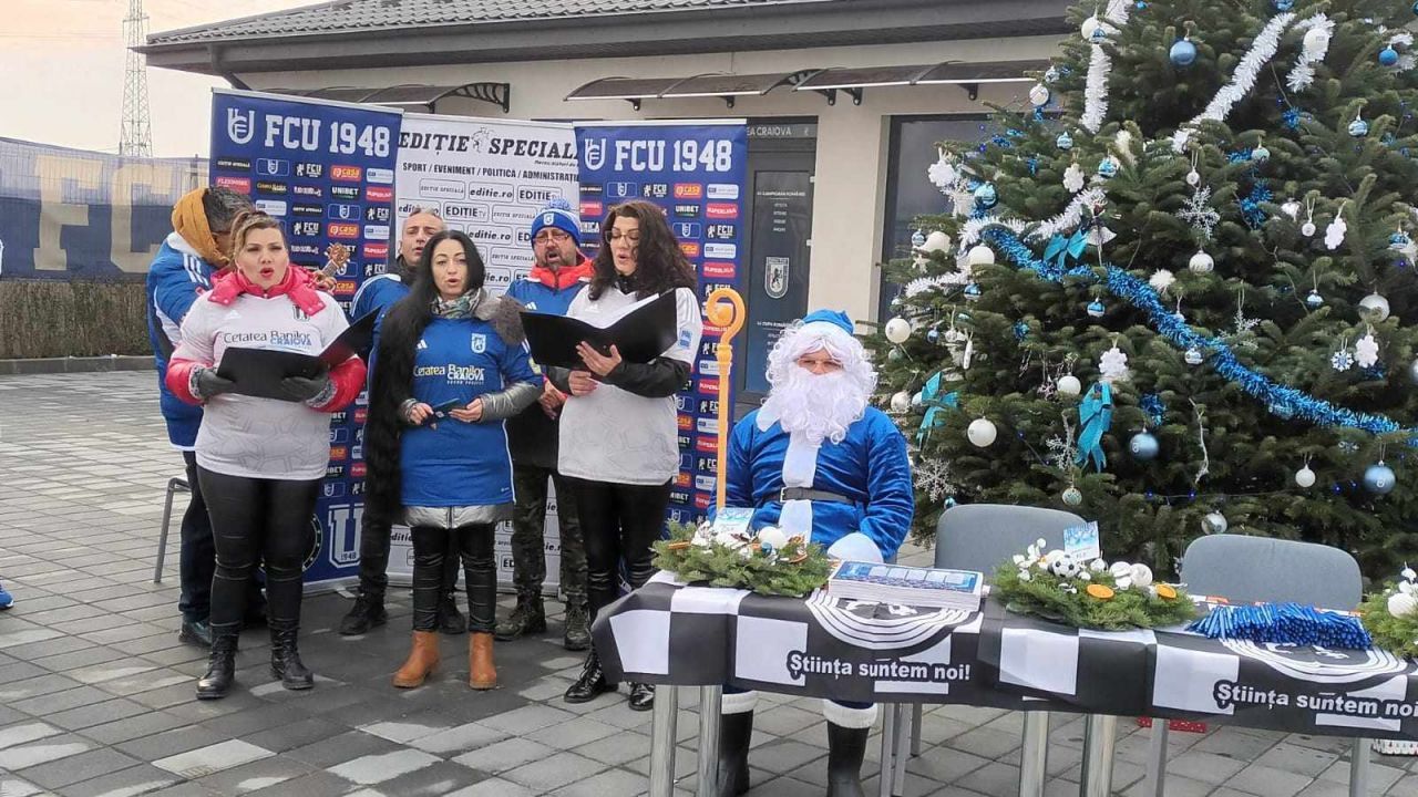 Sărbătoare în Bănie! FCU Craiova a organizat petrecerea de Crăciun, alături de nume importante, precum frații Costea _9