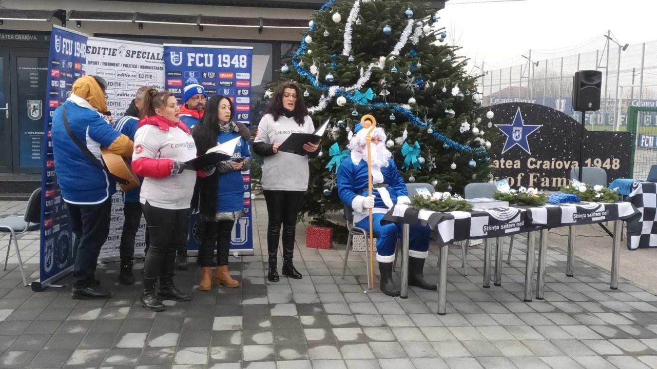Sărbătoare în Bănie! FCU Craiova a organizat petrecerea de Crăciun, alături de nume importante, precum frații Costea _11