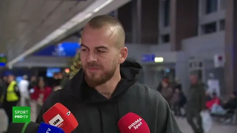 Declarații Denis Alibec, la sosirea în România (21.12.2023)