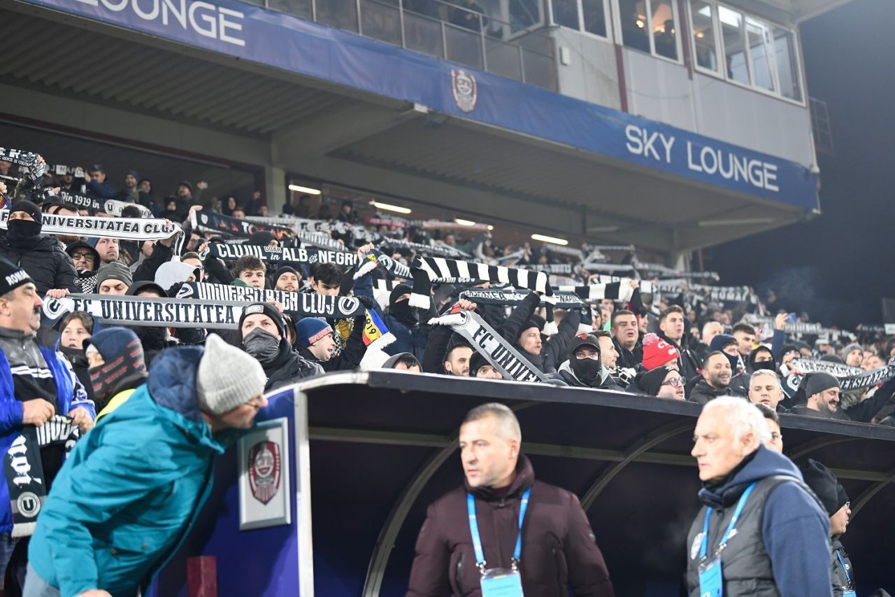 Fanii lui U Cluj au invadat stadionul marii rivale! Imagini spectaculoase din Gruia_1