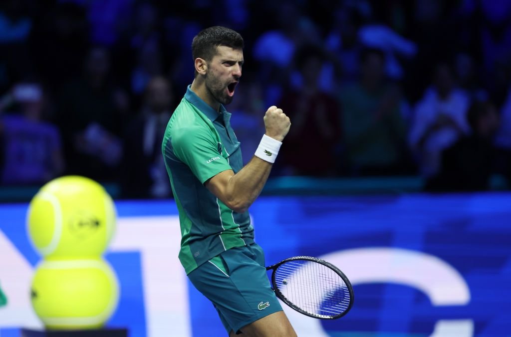 Criticat de Boris Becker, Alcaraz a răspuns pe teren: l-a bătut din nou pe Djokovic, într-un amical jucat la Riad_5