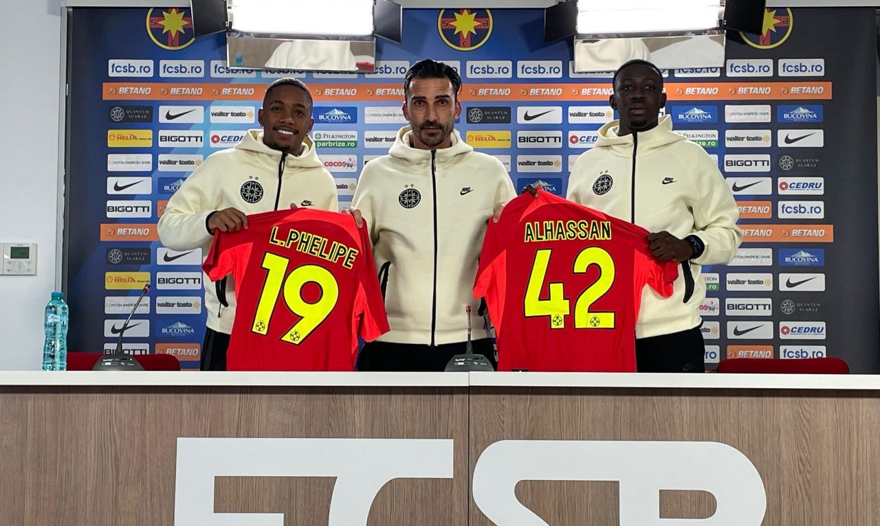 Luis Phelipe și Baba Alhassan, prezentați la FCSB: