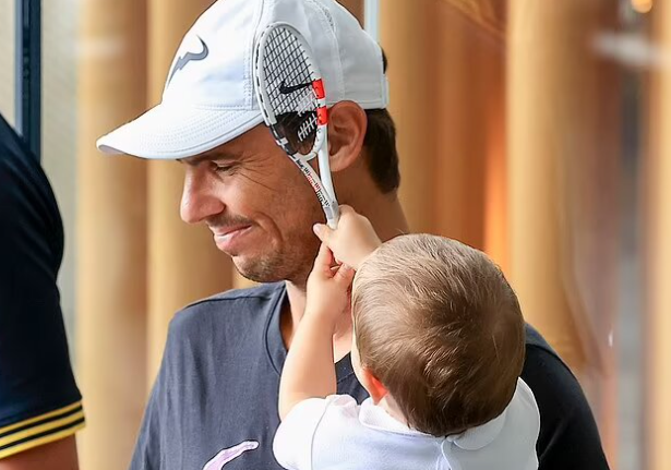 Cea mai clară poză din c&acirc;te există! Cum arată Rafael Nadal Junior la un an și trei luni