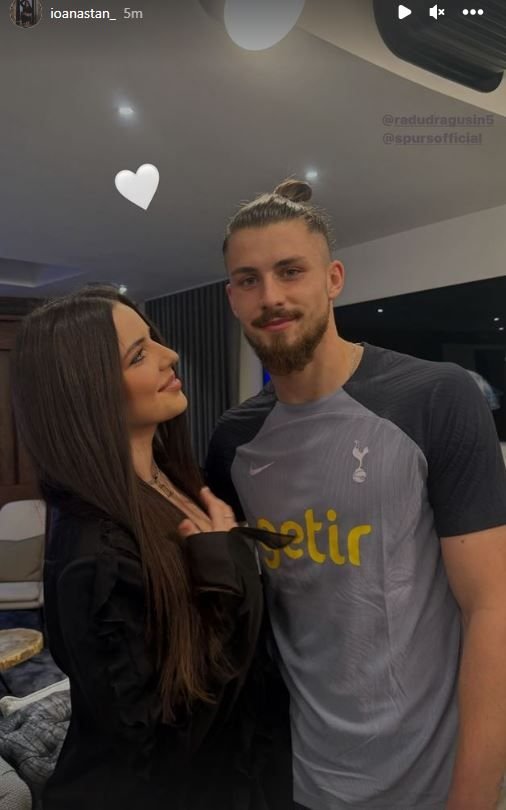Iubita lui Radu Drăgușin a postat un mesaj imediat după ce Tottenham l-a prezentat oficial _2