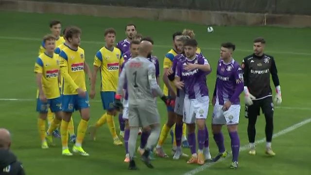 Încăierare la amicalul Rapidului! Bergodi a intrat pe teren. Spionii de la FCSB, în tribune_7