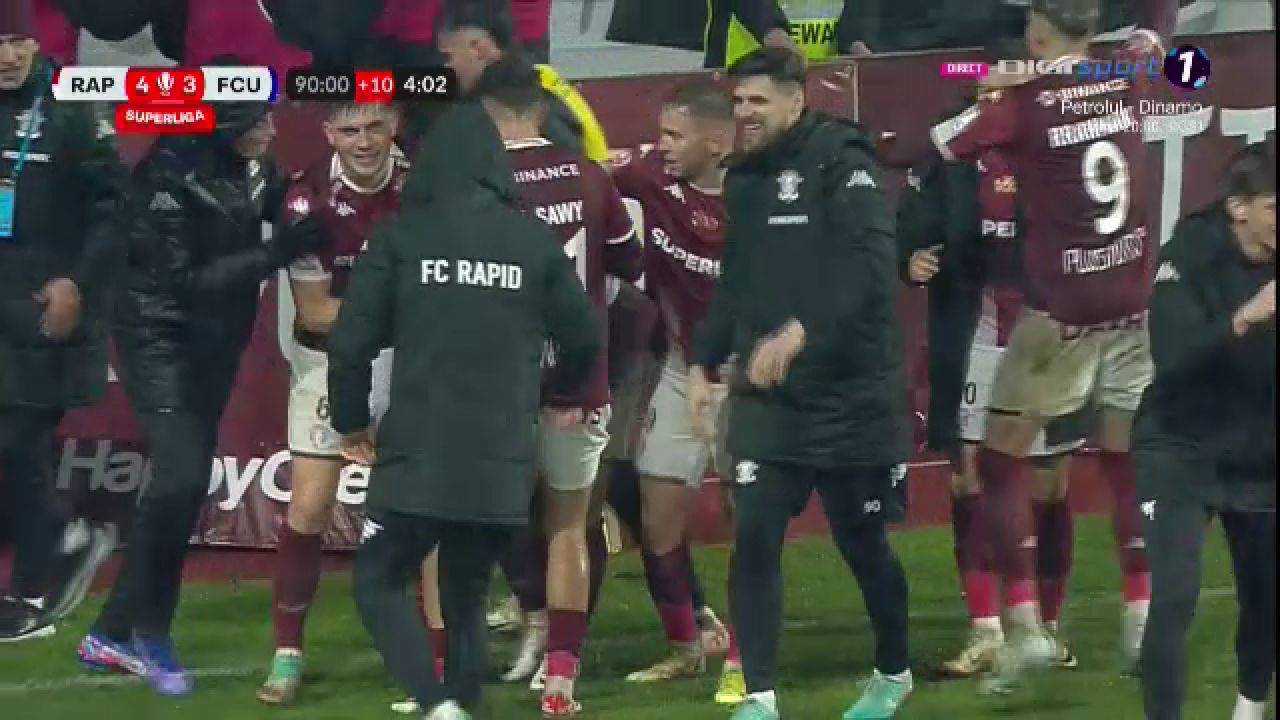 Rapid București - FCU Craiova 4-3 | Thriller în Giulești! Gazdele au întors soarta partidei într-un final nebun de meci_1
