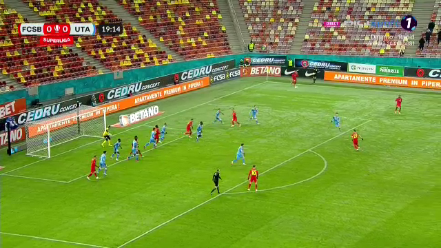 Torpilă! Darius Olaru a înscris un supergol în FCSB - UTA Arad_2