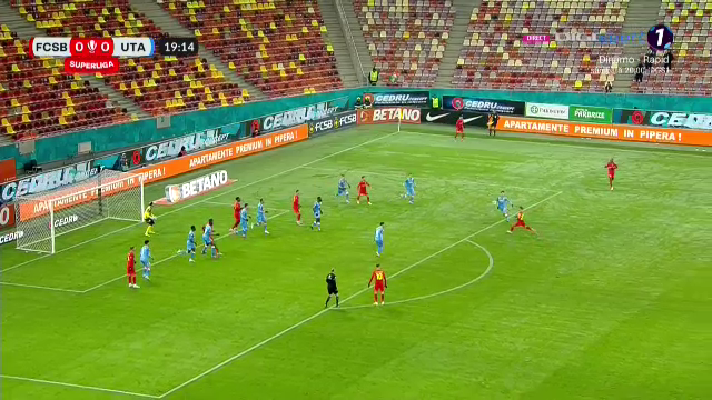 Torpilă! Darius Olaru a înscris un supergol în FCSB - UTA Arad_5