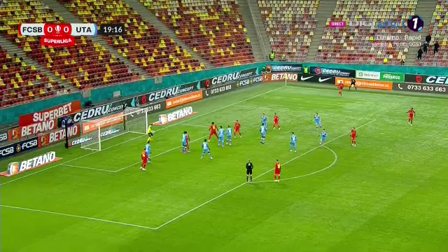 Torpilă! Darius Olaru a înscris un supergol în FCSB - UTA Arad_12