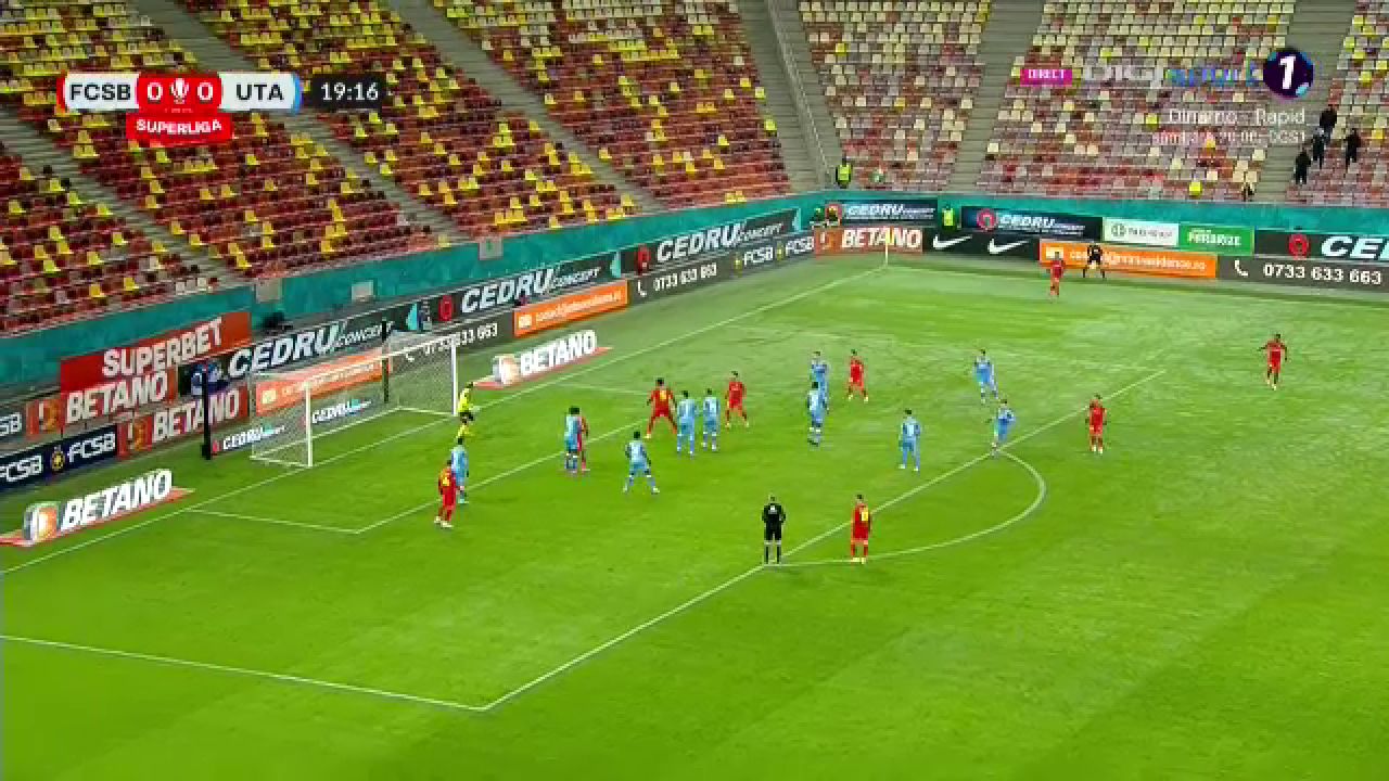 Torpilă! Darius Olaru a înscris un supergol în FCSB - UTA Arad_12