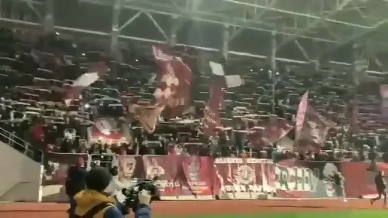 Sute de suporteri, prezenți pe Giulești (27/01/2024)