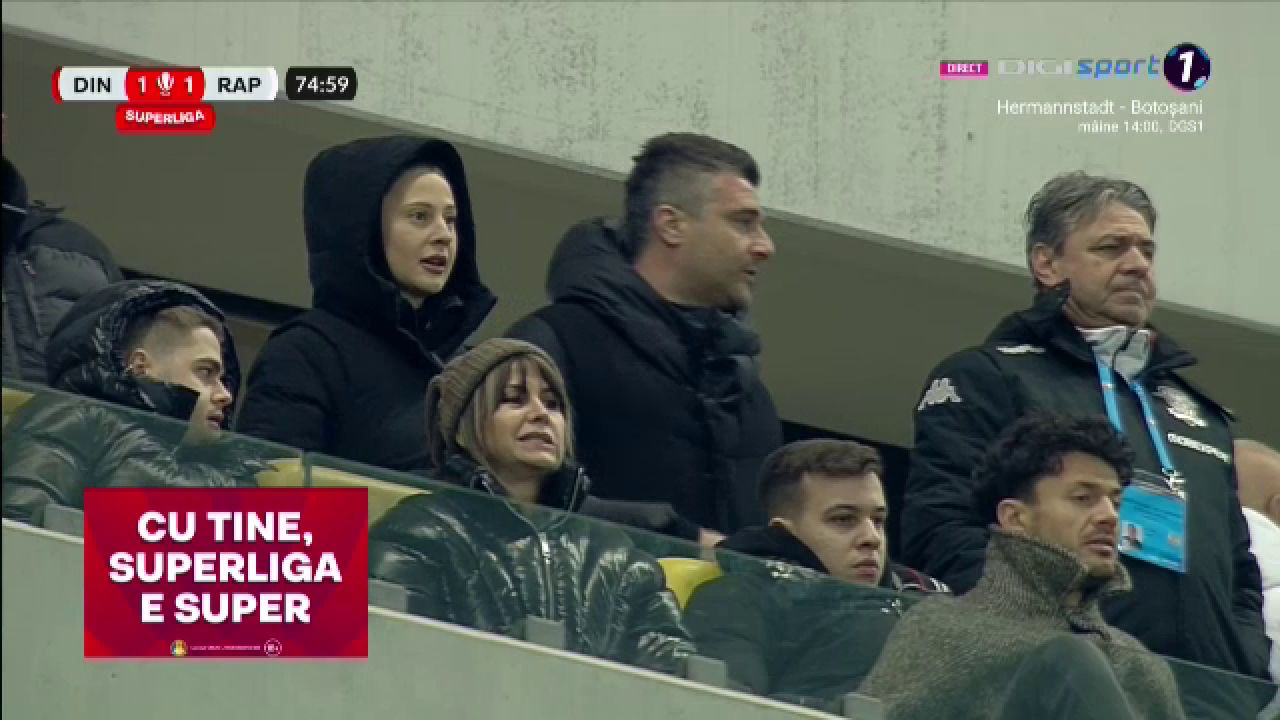 Rapidiștii au cerut lovitură de la 11 metri în minutul 74 al meciului cu Dinamo! Reacția lui Daniel Niculae spune tot_14