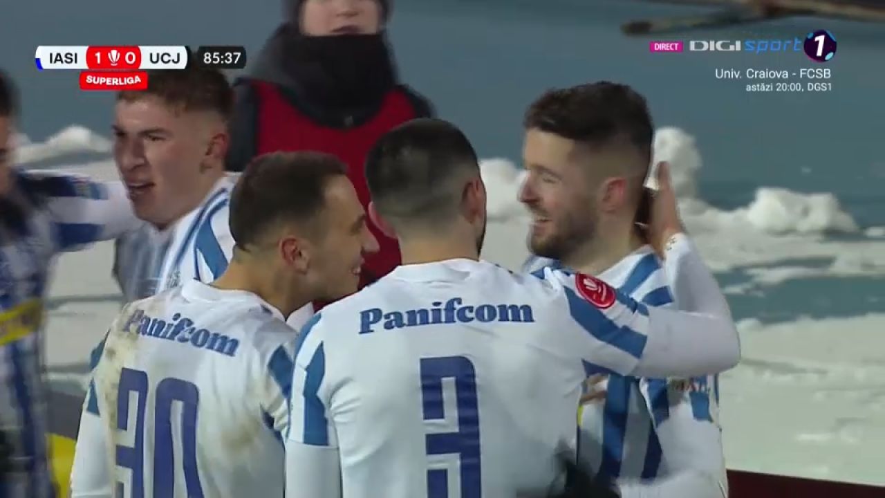 Poli Iași - U Cluj 1-0. Gazdele au dat lovitura pe finalul partidei _1