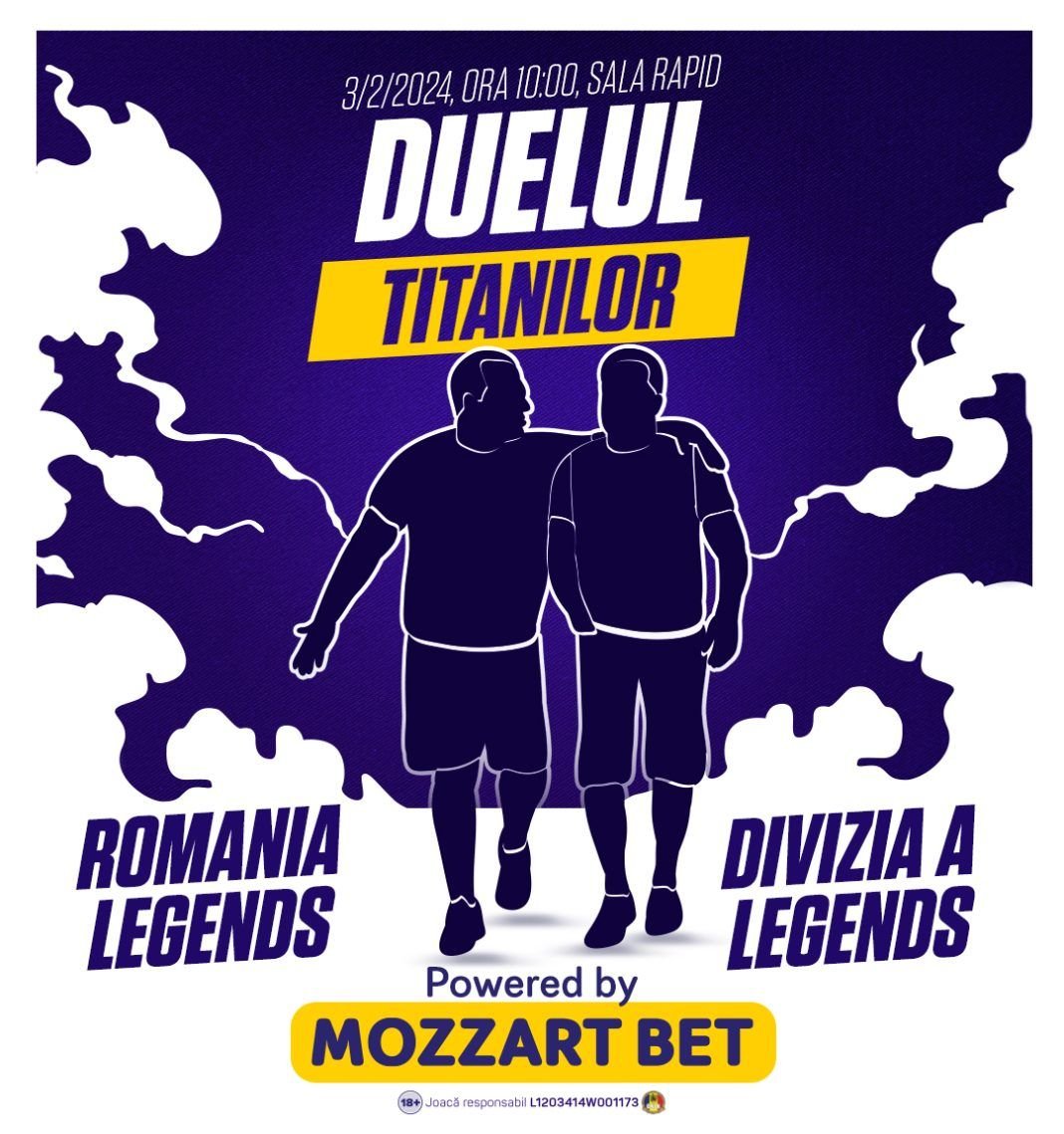Rică Răducanu, Prunea și Mihali joacă sâmbătă, de la 10:00, în 