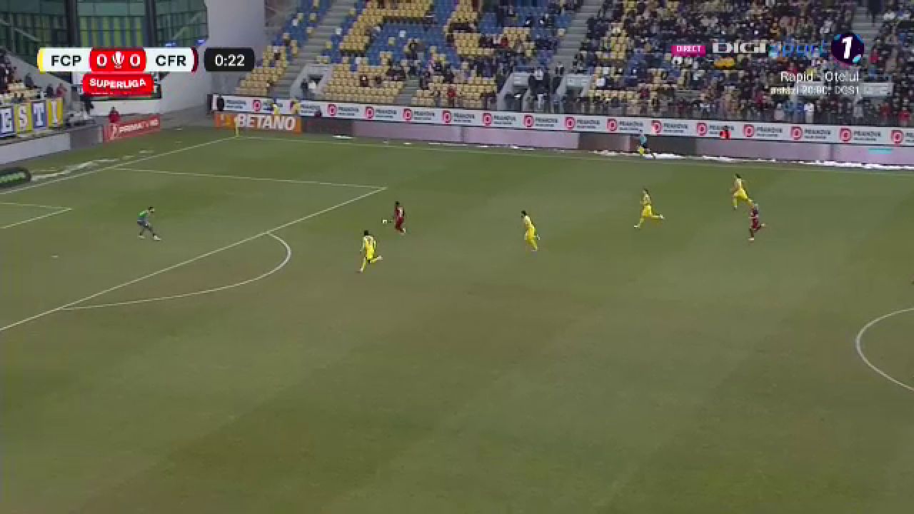 Ratare imensă în primele 20 de secunde ale meciului Petrolul Ploiești - CFR Cluj_8