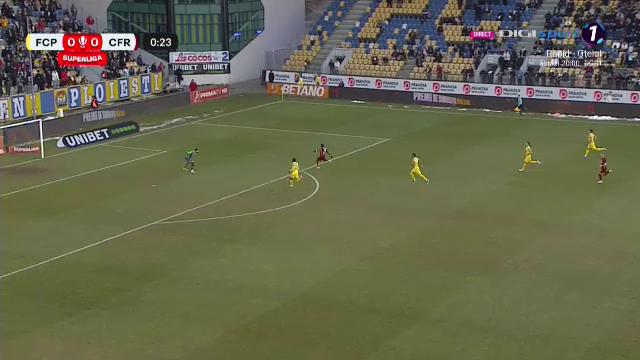 Ratare imensă în primele 20 de secunde ale meciului Petrolul Ploiești - CFR Cluj_11