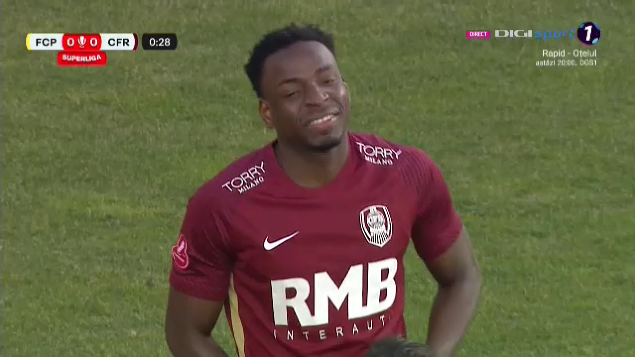 Ratare imensă în primele 20 de secunde ale meciului Petrolul Ploiești - CFR Cluj_1