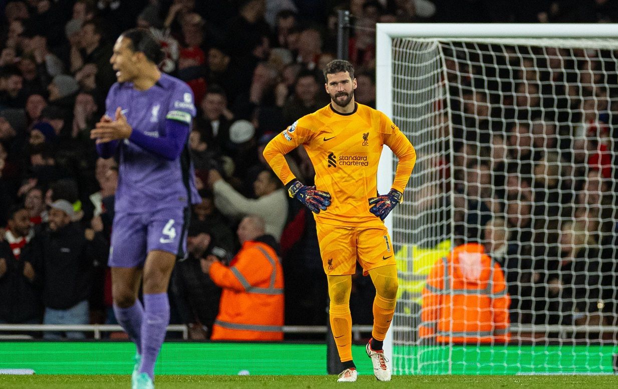 Zi de coșmar pentru Alisson și Van Dijk! Liverpool a pierdut derby-ul cu Arsenal de pe Emirates_1