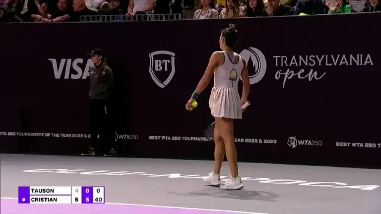 Jaqueline Cristian, „as la tenis”: 6-4, 6-0 cu Tauson, în optimile Transylvania Open (LIVE pe Pro Arena și VOYO)