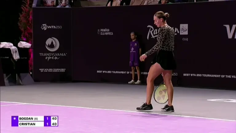 5 minute din semifinala Ana Bogdan - Jaqueline Cristian (LIVE pe Pro Arena și VOYO)