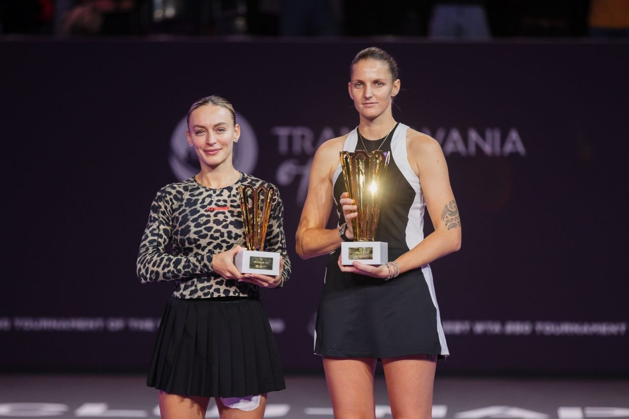 &bdquo;Blestemul&rdquo; rom&acirc;ncelor continuă &icirc;n finalele Transylvania Open. Cele mai tari puncte din meciul Bogdan - Pliskova