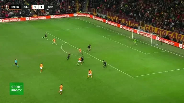 Galatasaray - Slavia Praga: gol Ladislav Krejci (minutul 61)