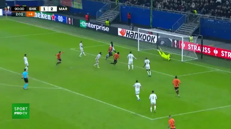 Șahtior Donețk - Olympique Marseille: gol Eguinaldo (minutul 93)