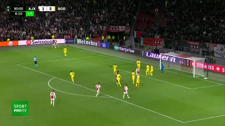 Ajax Amsterdam - Bodo/Glimt: gol Steven Berghuis (minutul 97)